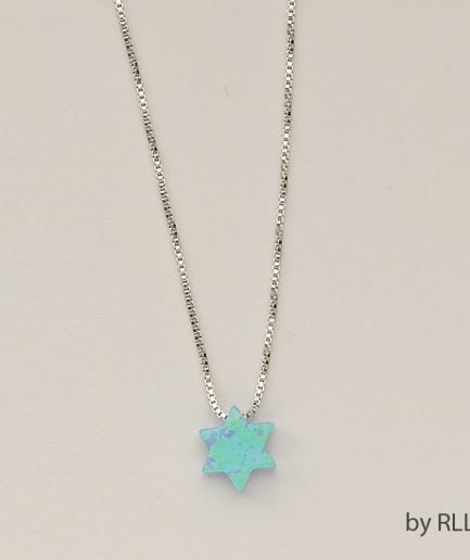 Colgante estrella david y collar