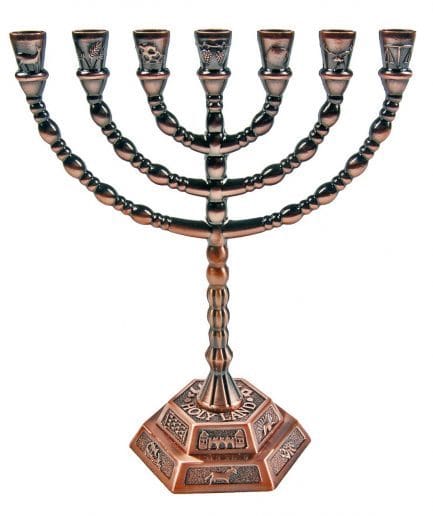 Menorah color bronce