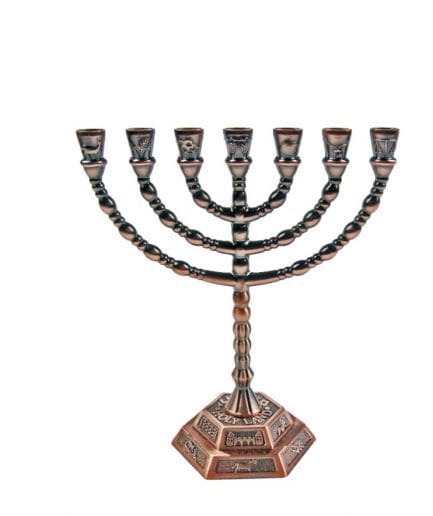 Menorah color bronce
