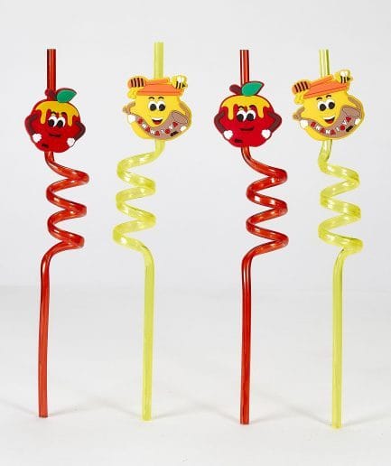 set 4 bombillas Rosh Hashana