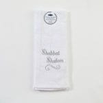 Toalla Shabbat Shalom bordada